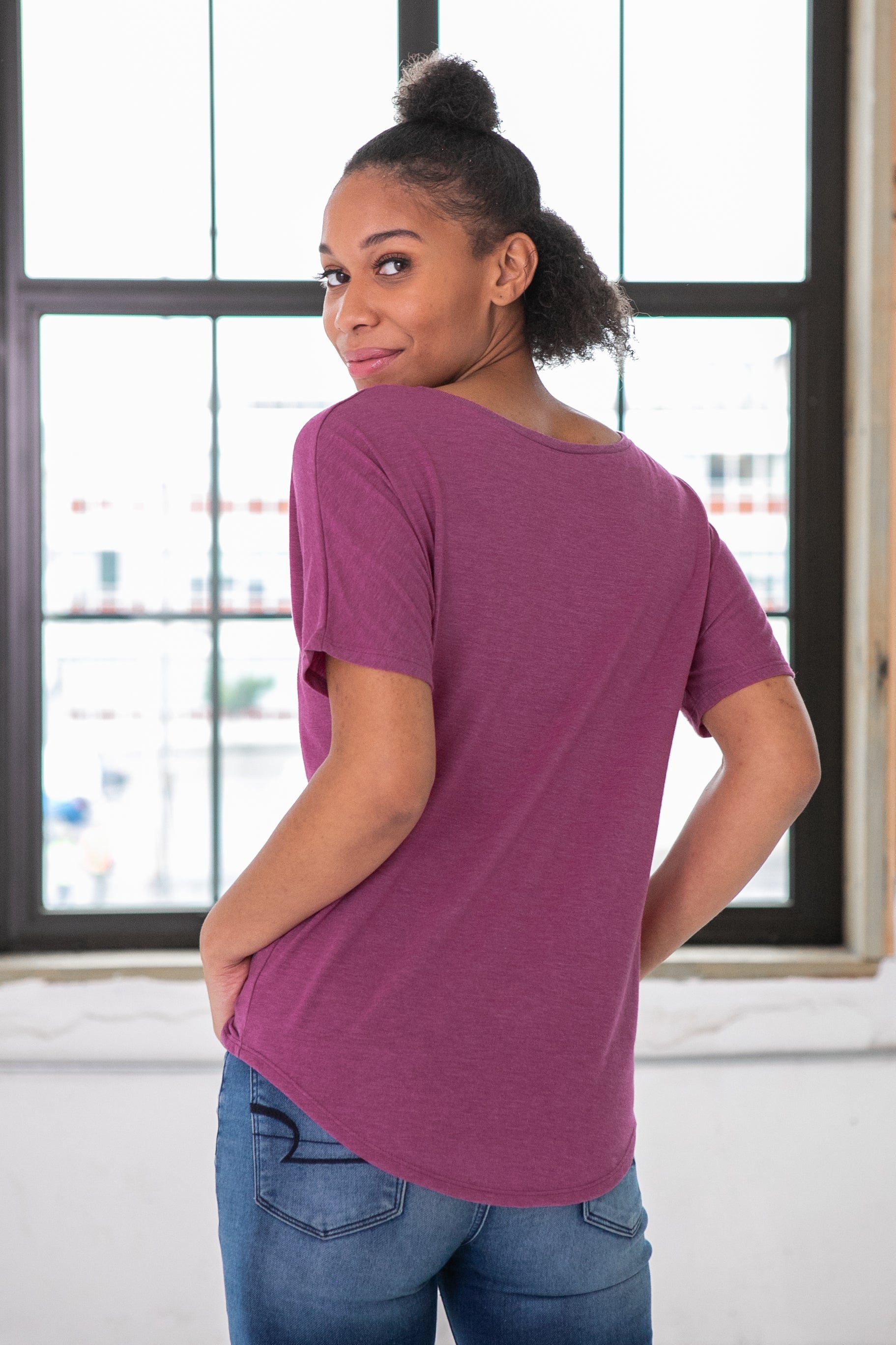 Ladies Eco-Triblend Flowy Tee