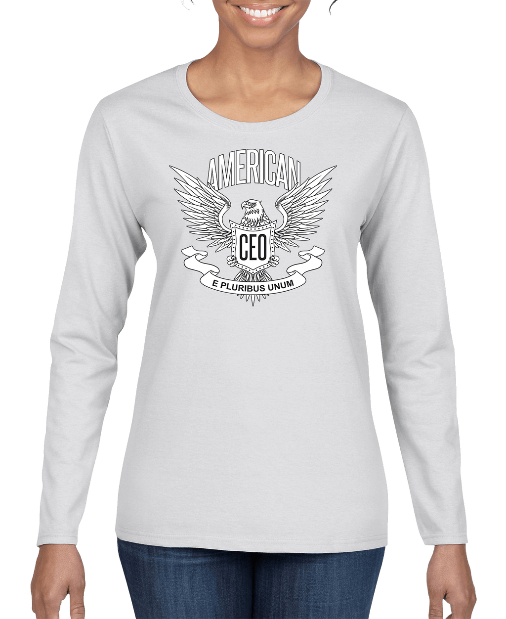 American CEO Patriotic Eagle Women's Long Sleeve Shirt